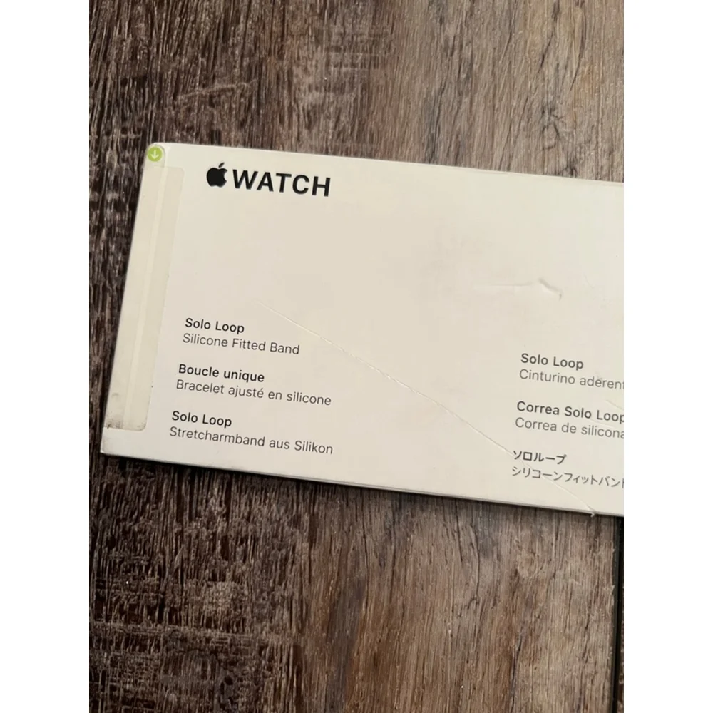 NEW Apple Abyss Blue Solo Loop Size 10 Smartwatch Band